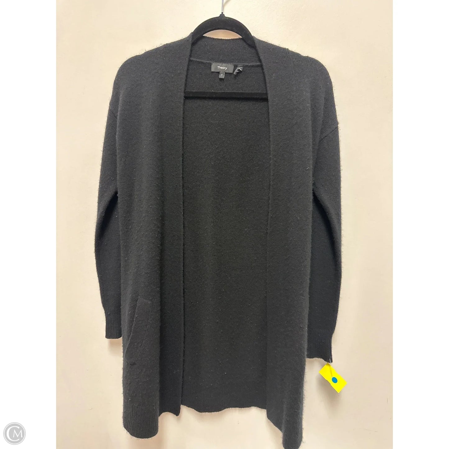 Sweater Cardigan By Theory In Black, Size: S