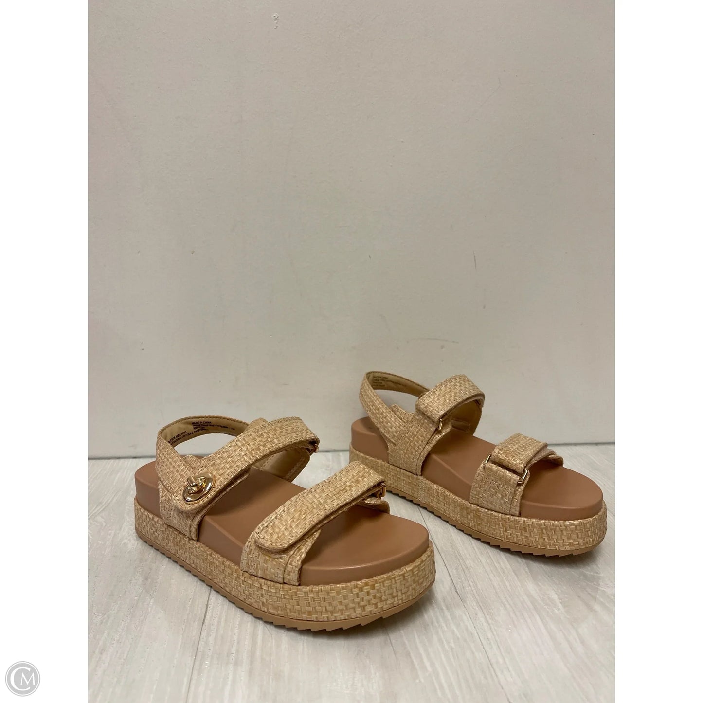 Sandals Heels Platform By A New Day In Tan, Size: 8