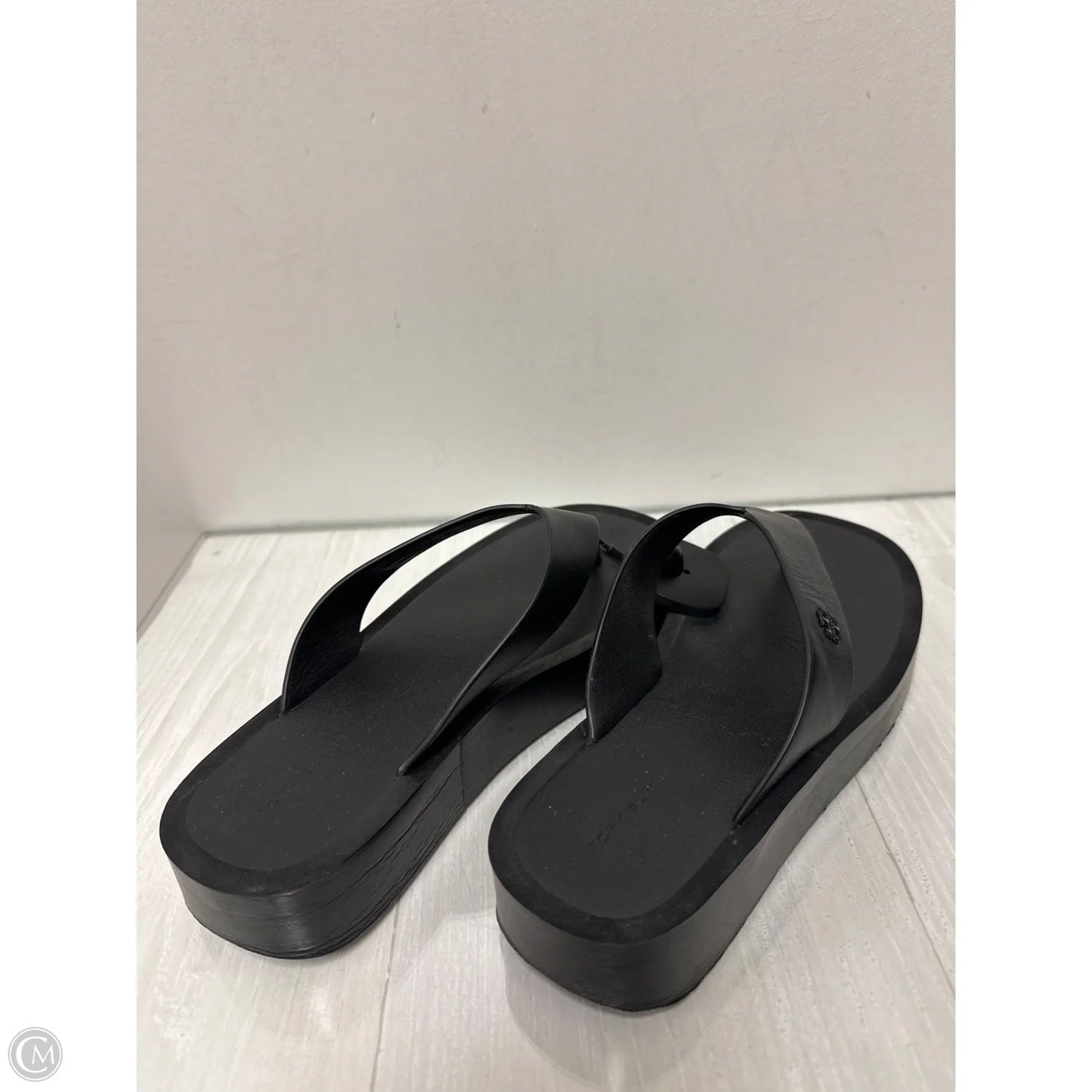 Sandals Designer By Tory Burch In Black, Size: 9