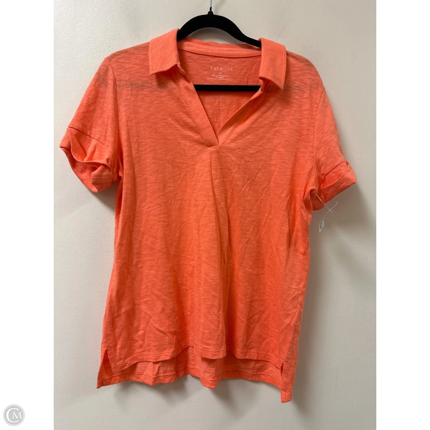 Top Short Sleeve By Talbots In Paisley Print, Size: M