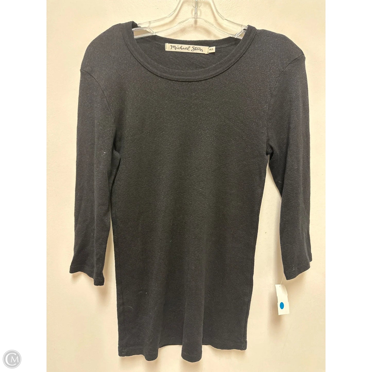 Top Long Sleeve By Michael Stars In Leopard Print, Size: M