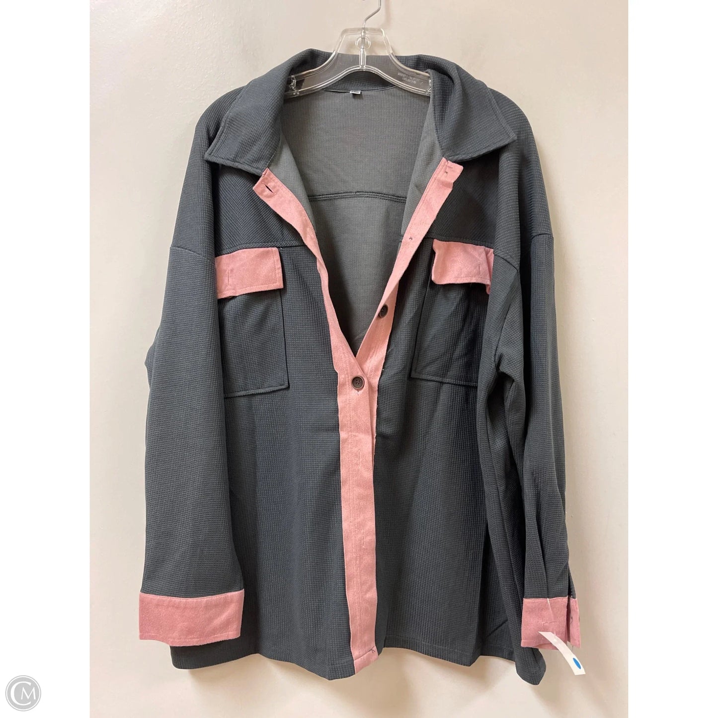 Blouse Long Sleeve By Clothes Mentor In Rose Gold, Size: 2x