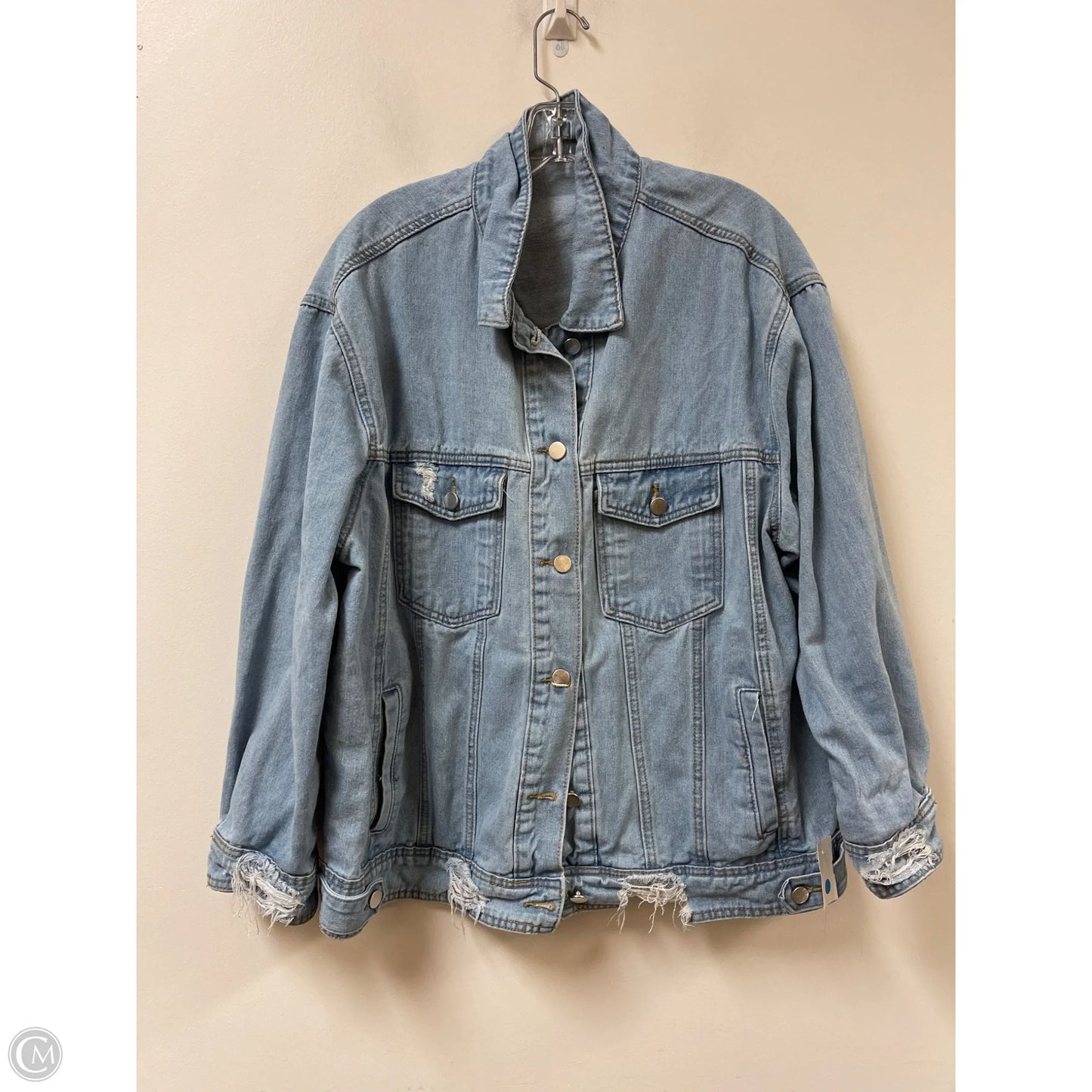 Jacket Denim By Shein In Blue Denim, Size: 2x