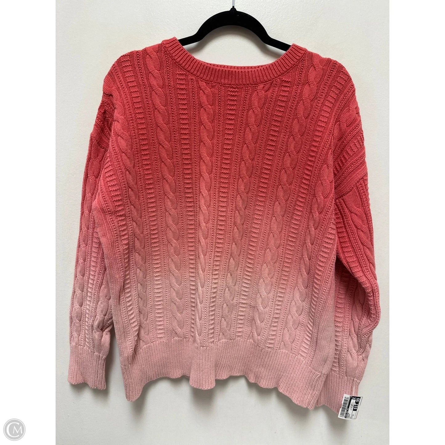 Sweater By Time And Tru In Orange, Size: 1x