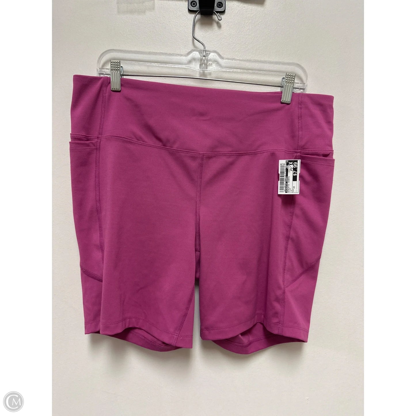 Athletic Shorts By Athletic Works In Pink, Size: 1x