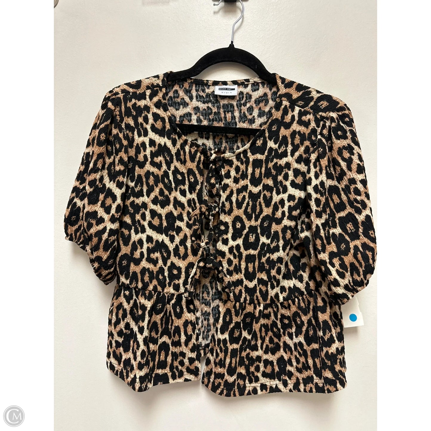 Top Short Sleeve By Clothes Mentor In Animal Print, Size: M
