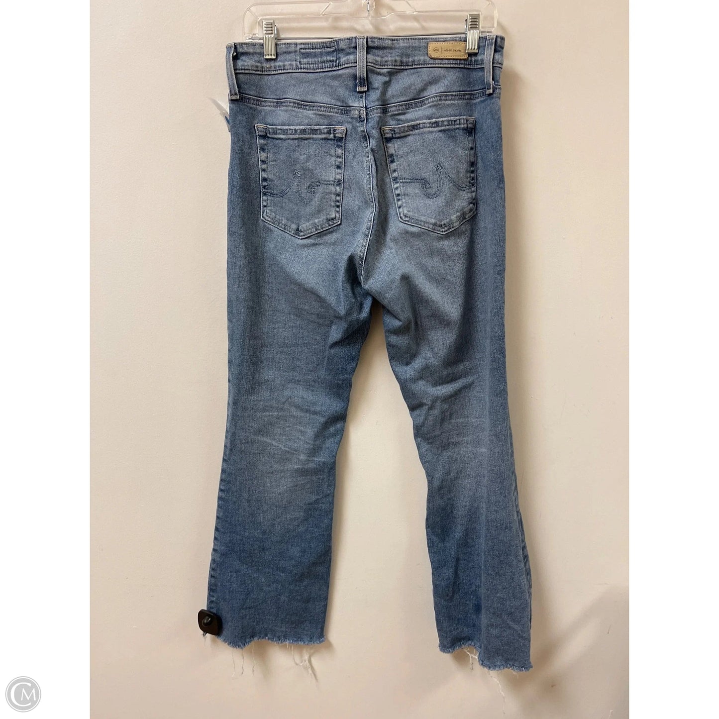 Jeans Cropped By Adriano Goldschmied In Blue Denim, Size: 10
