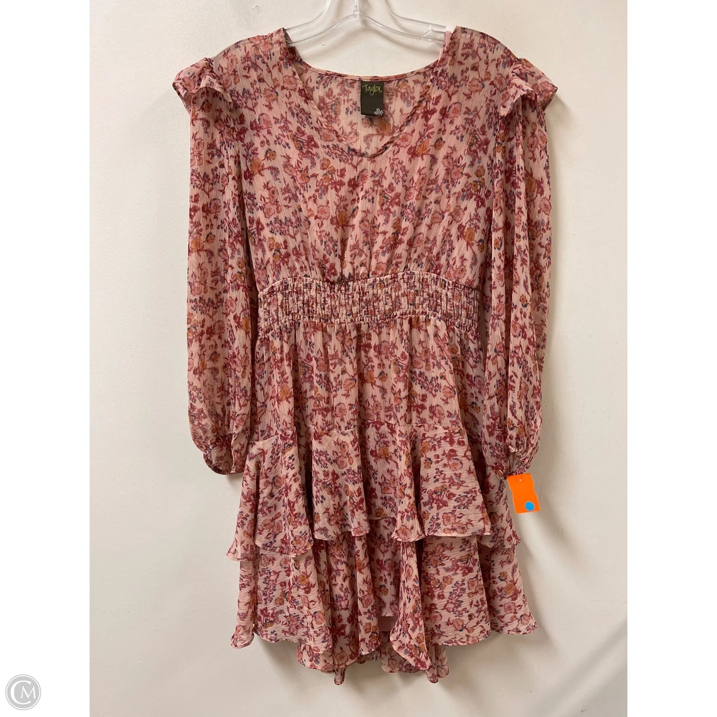 Dress Casual Midi By Taylor In Floral Print, Size: M