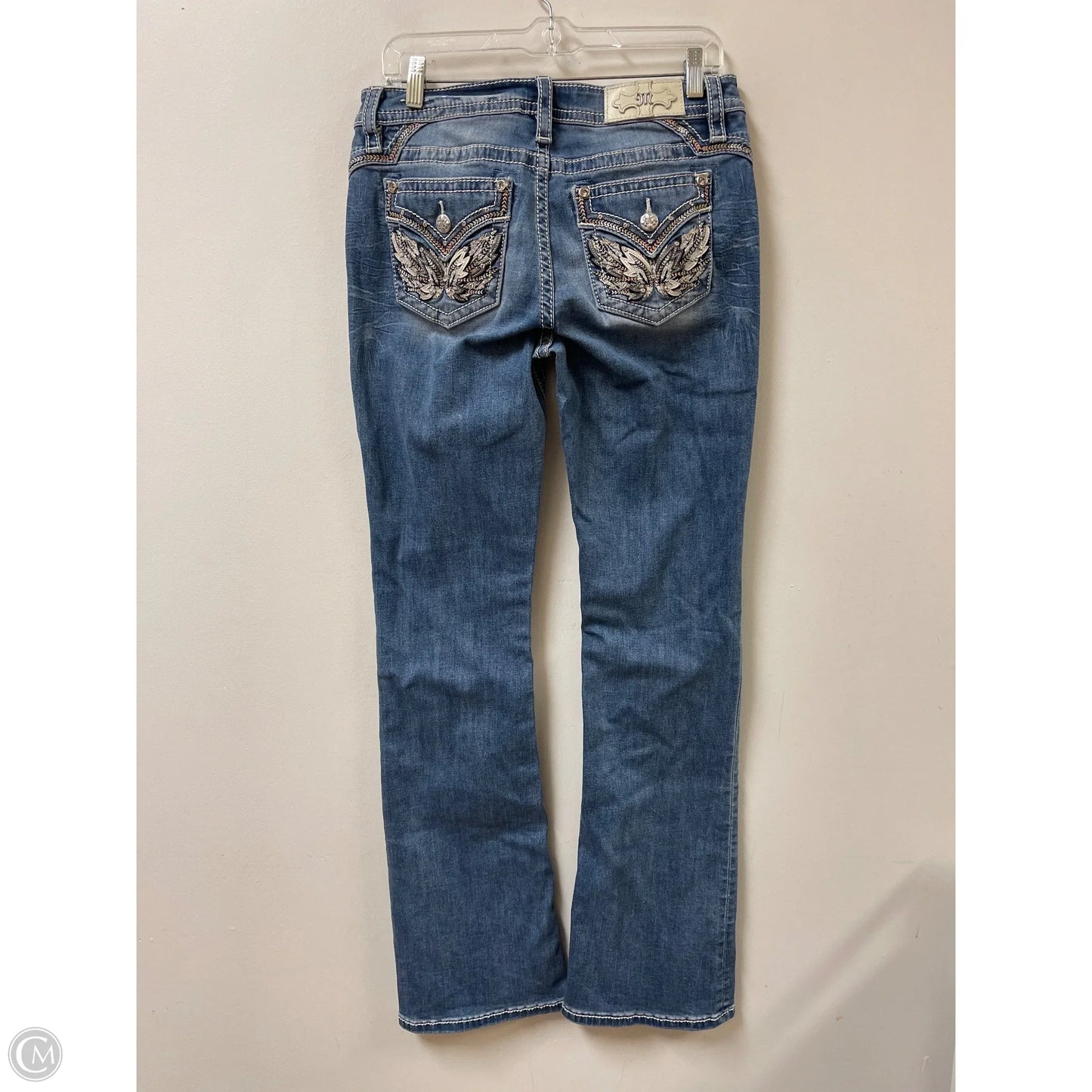 Jeans Flared By Miss Me In Blue Denim, Size: 6