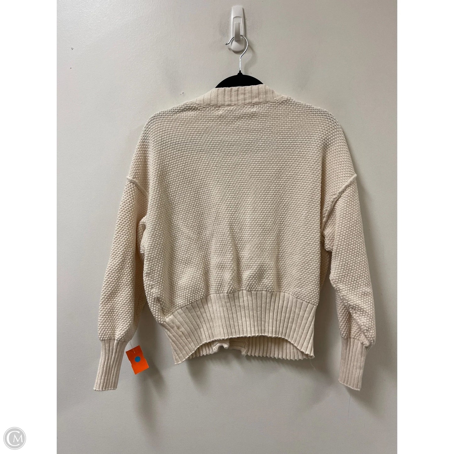 Sweater Cardigan By Free People In Cream, Size: Xs