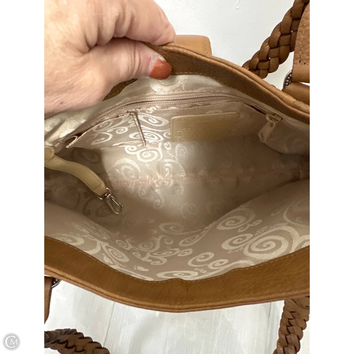 Handbag Leather By Brighton, Size: Medium