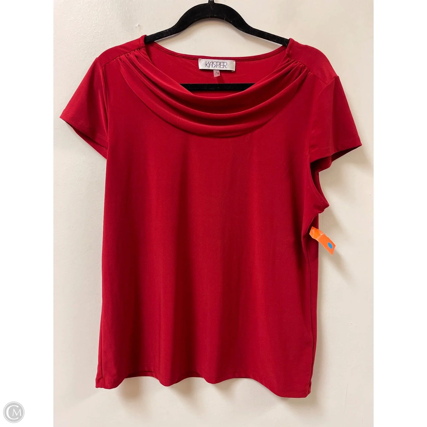Top Sleeveless By Kasper In Red, Size: L