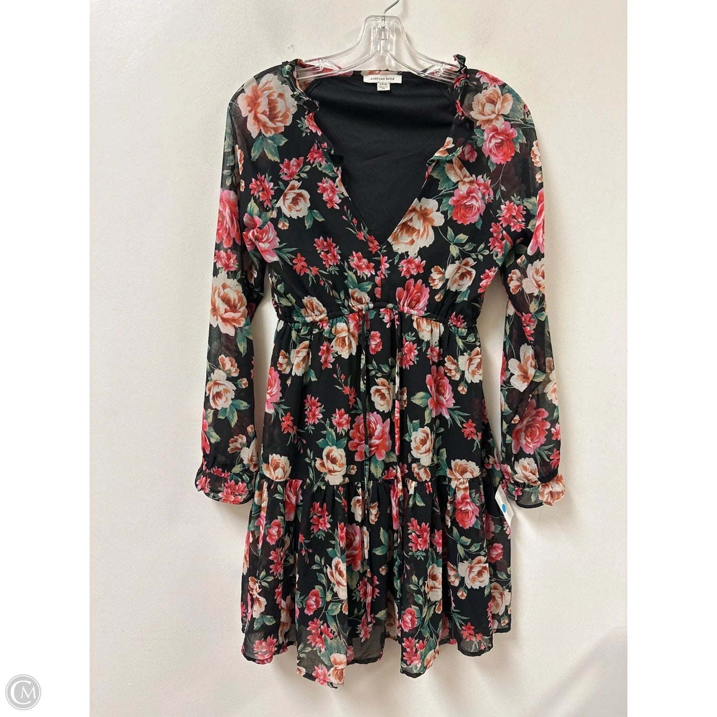 Dress Casual Midi By American Eagle In Floral Print, Size: S