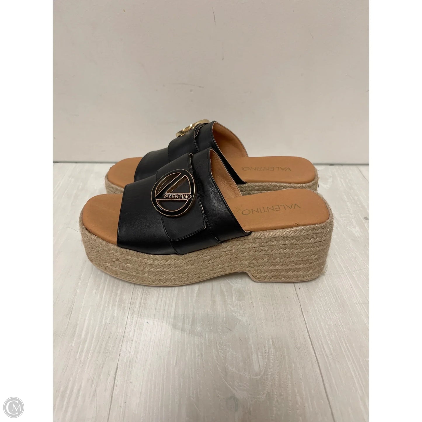 Sandals Designer By Valentino-mario In Black, Size: 9.5