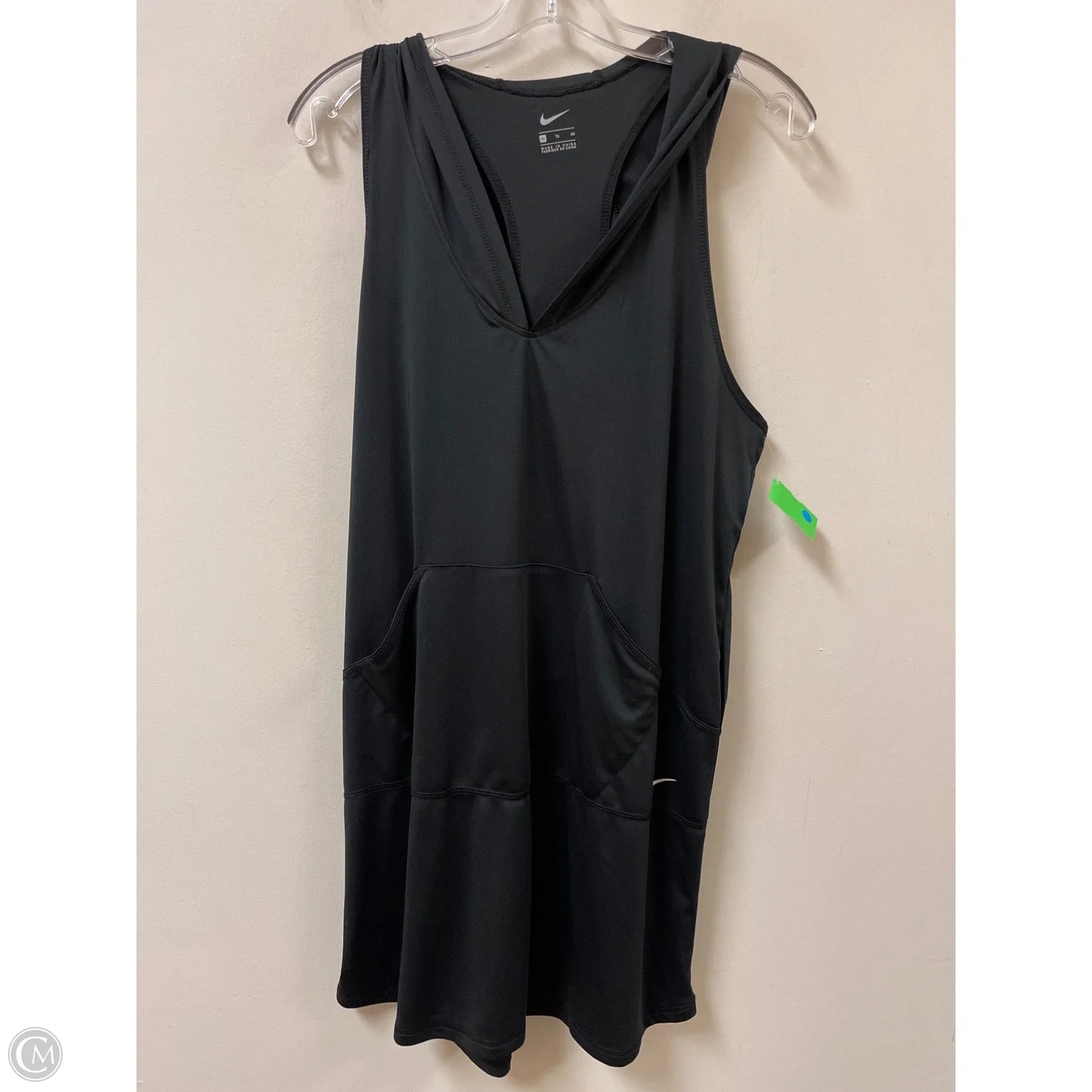 Athletic Dress By Nike Apparel In Black, Size: Xl