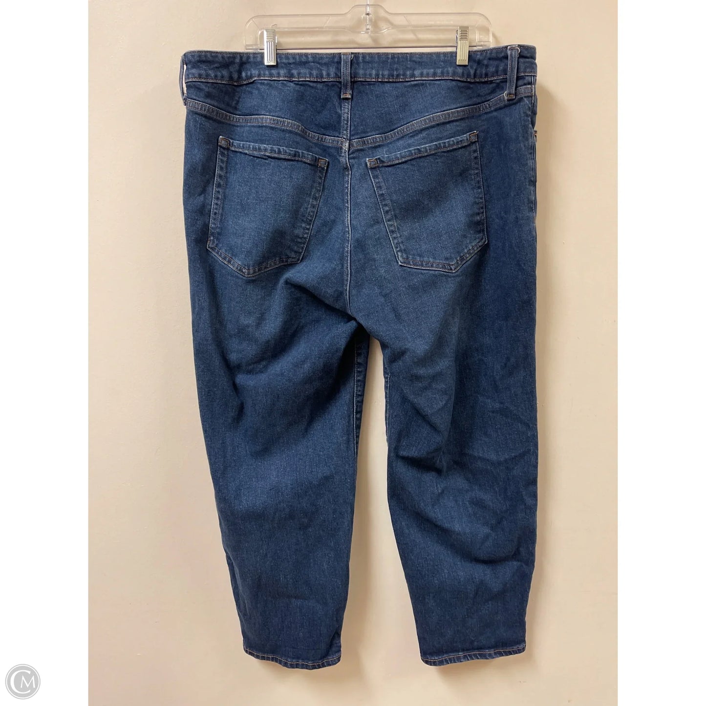 Jeans Straight By Old Navy In Blue Denim, Size: 20