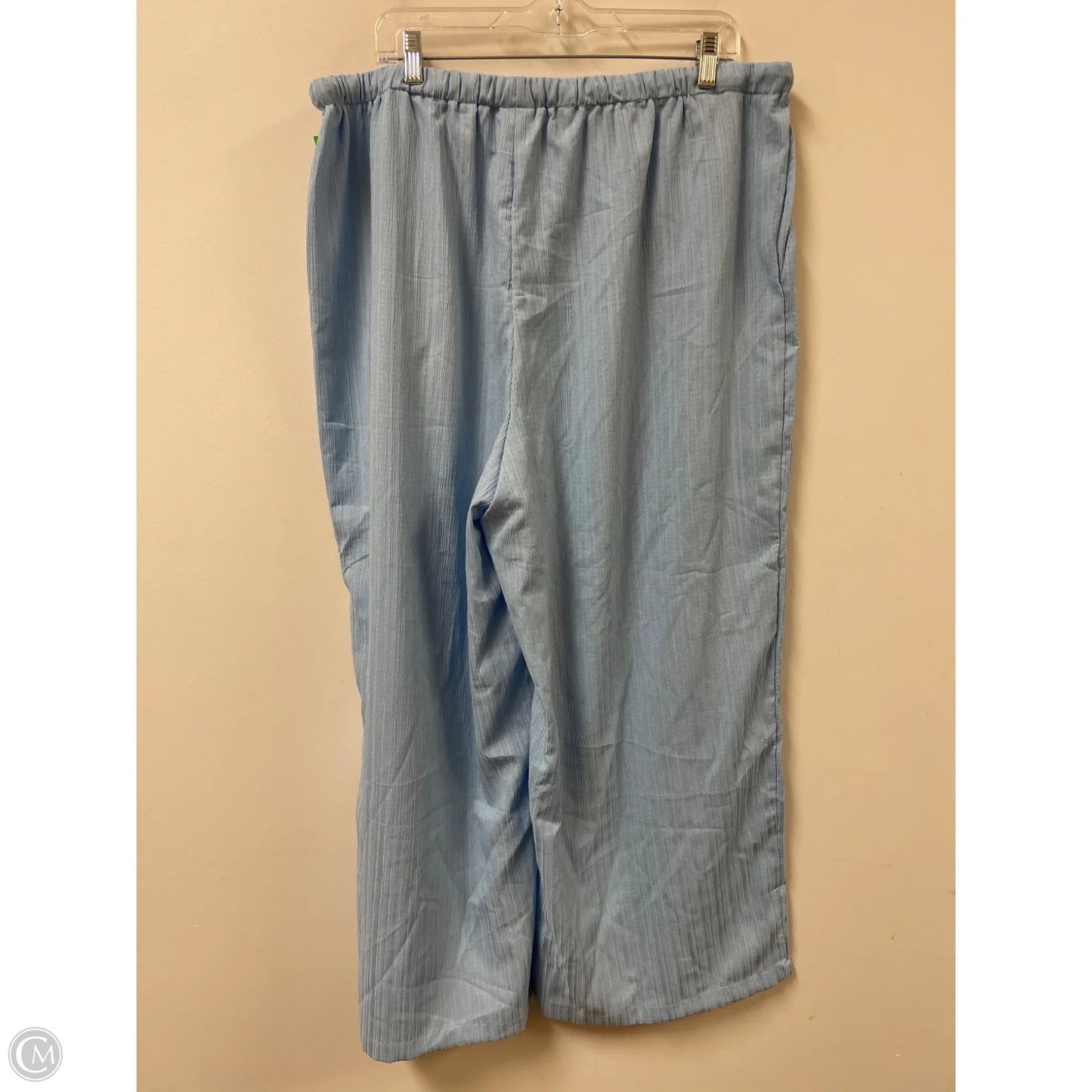 Pants Wide Leg By Shein In Blue, Size: 22