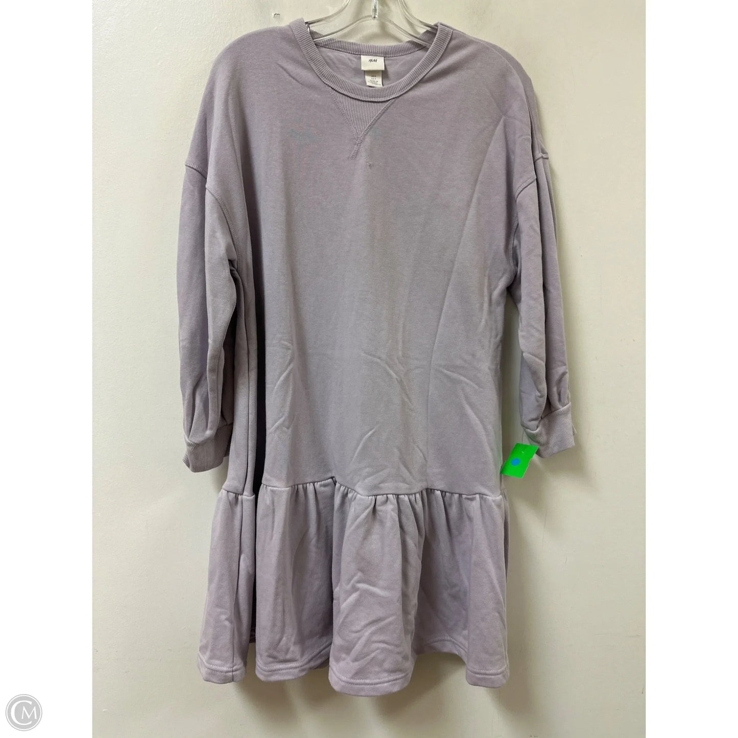 Dress Casual Midi By H&m In Purple, Size: S