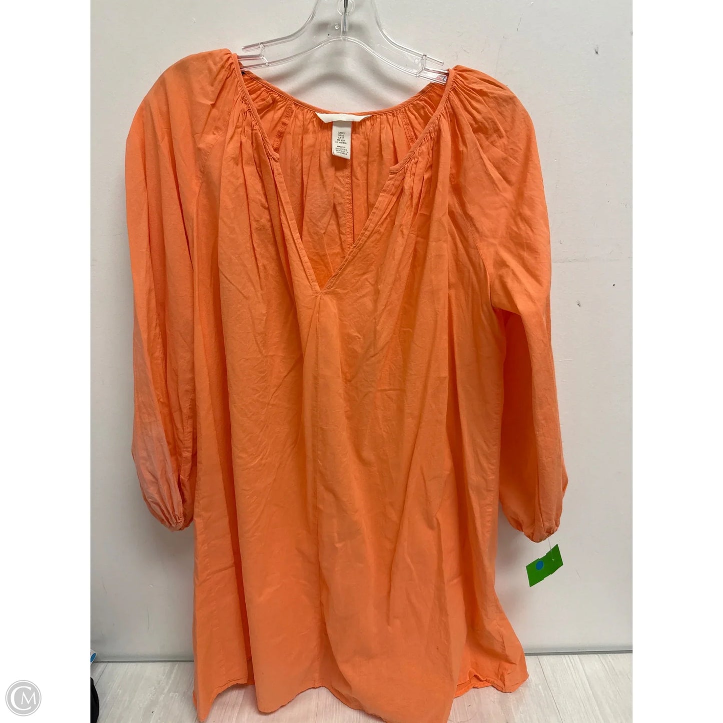 Dress Casual Midi By H&m In Orange, Size: Xs