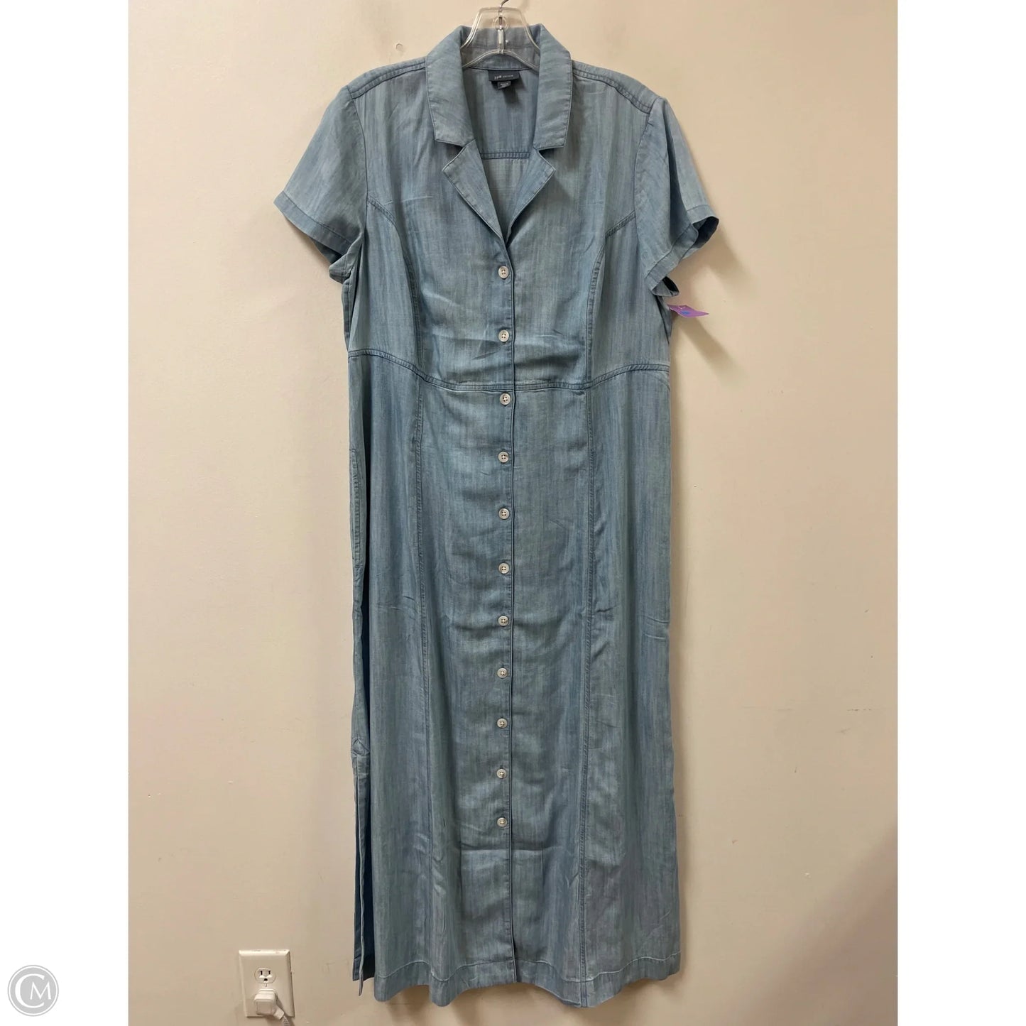 Dress Casual Maxi By J. Jill In Blue, Size: M