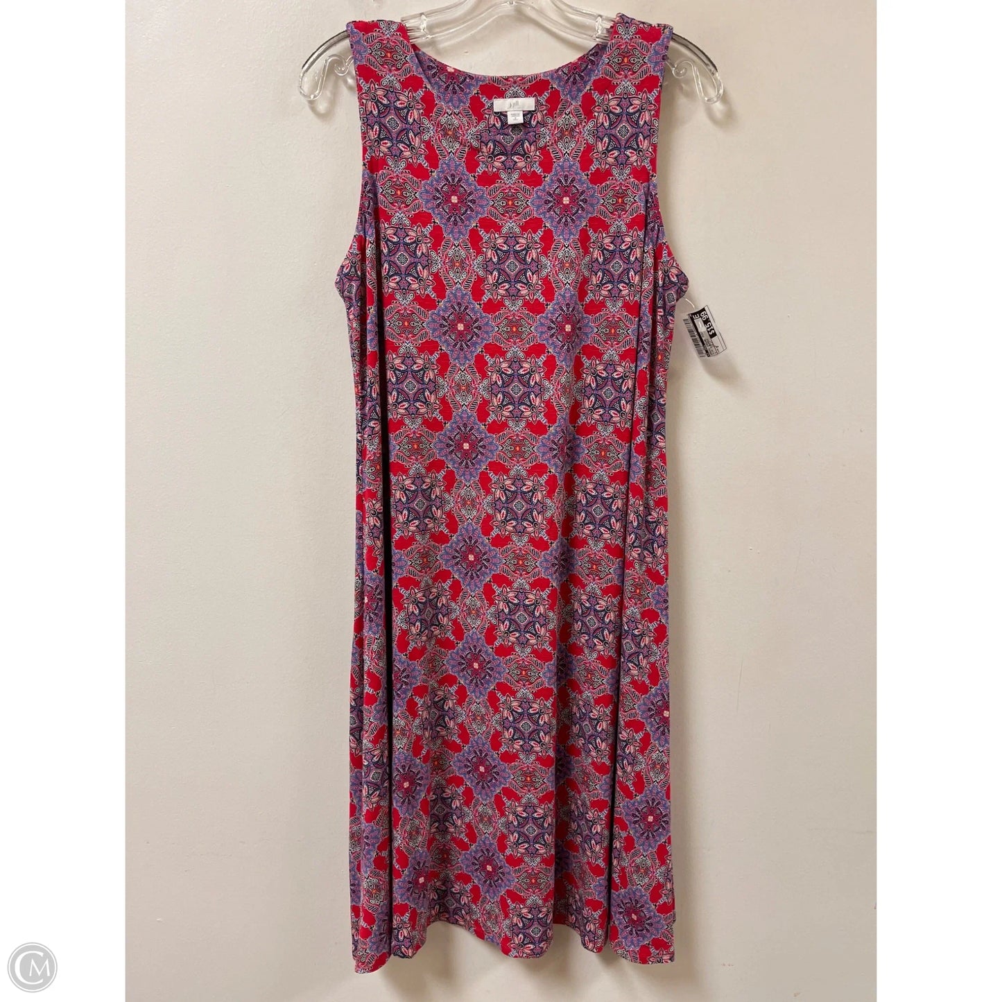 Dress Casual Midi By J. Jill In Pink & Purple, Size: S