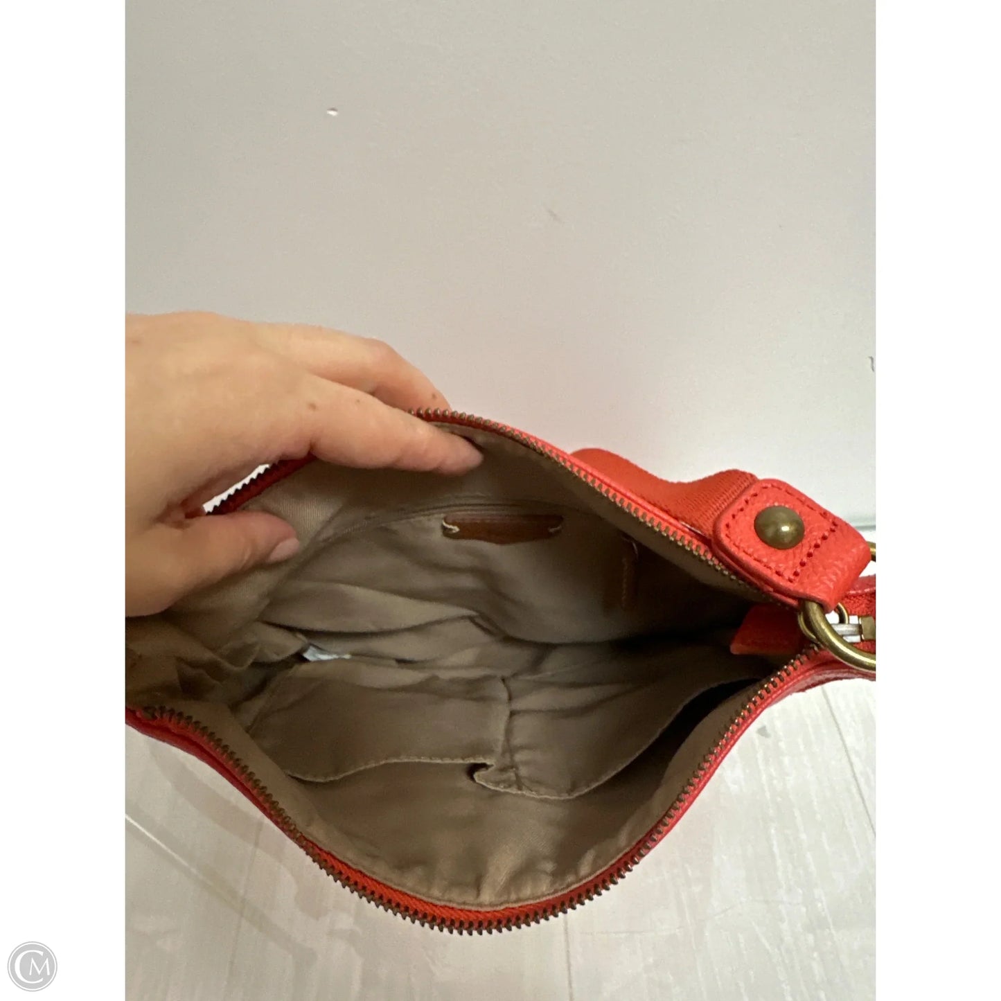 Handbag Leather By The Sak, Size: Medium