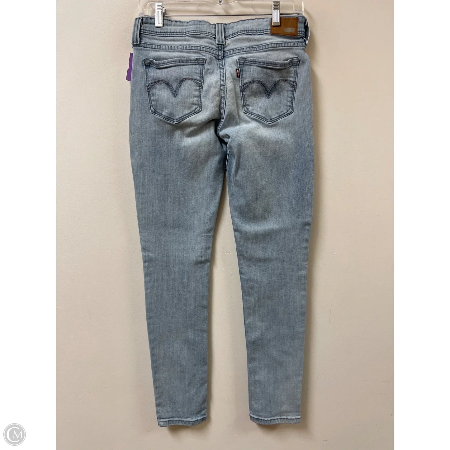 Jeans Skinny By Levis In Blue Denim, Size: 6