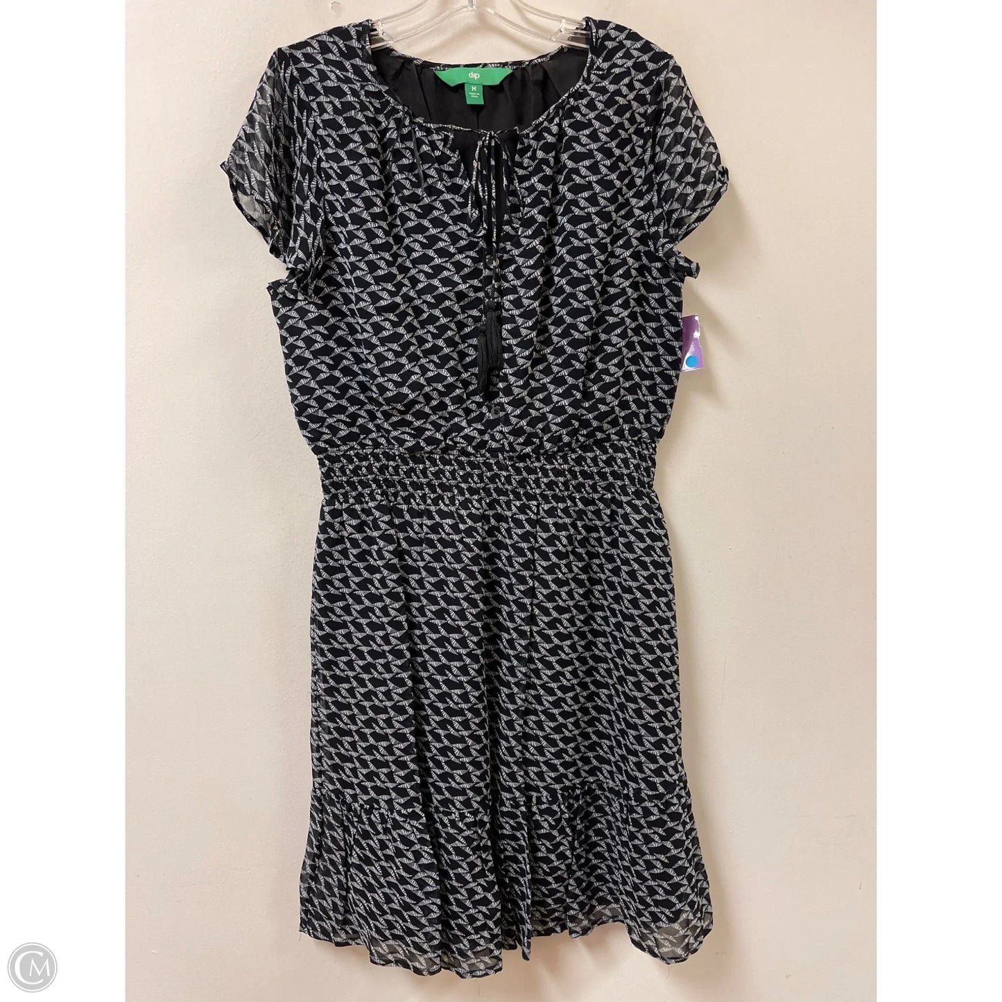 Dress Casual Midi By Dip In Black & Grey, Size: M