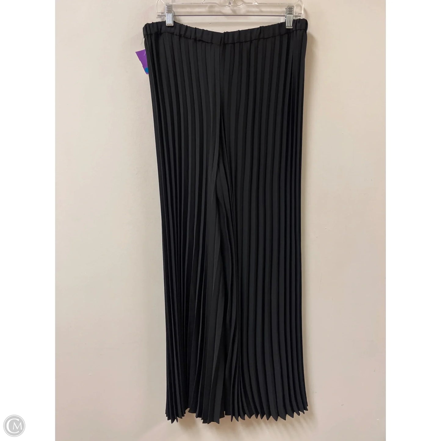Pants Wide Leg By Kaari Blue In Black, Size: 12