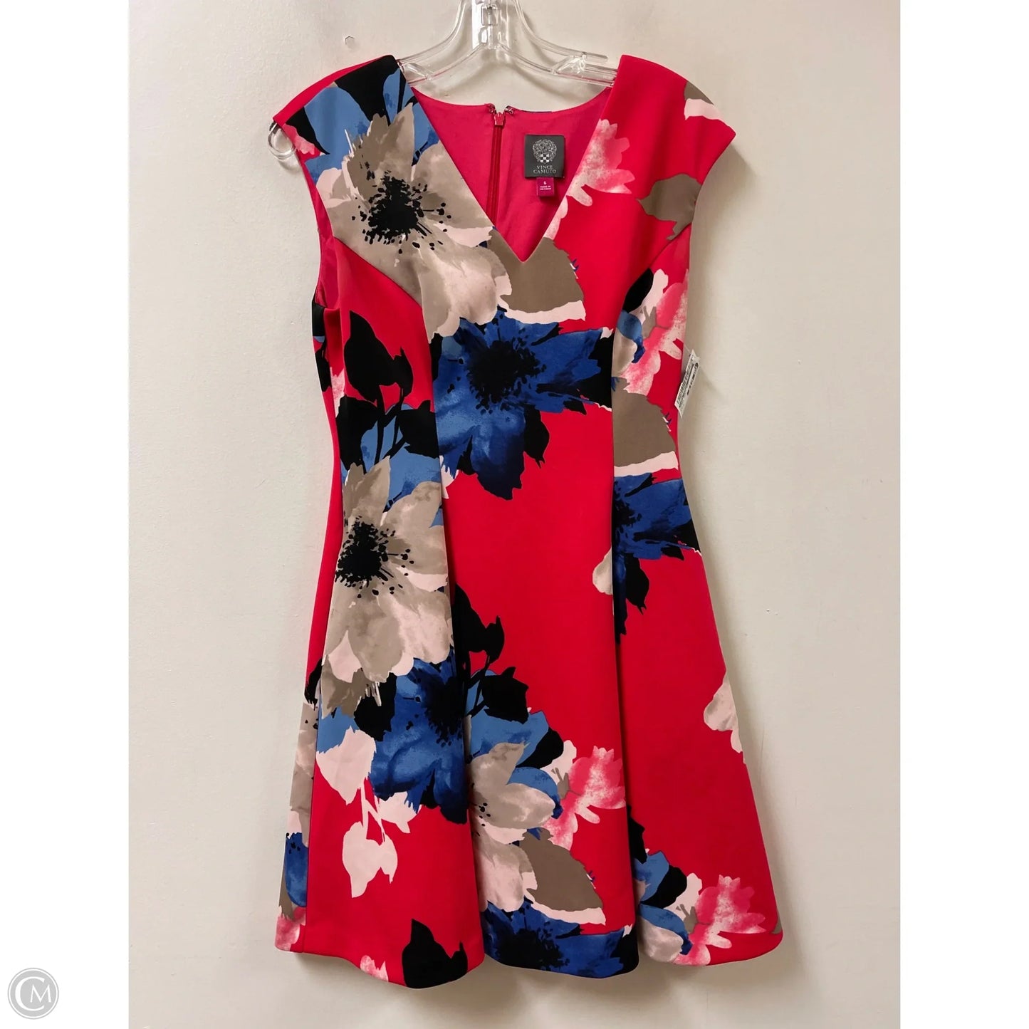Dress Party Midi By Vince Camuto In Floral Print, Size: S