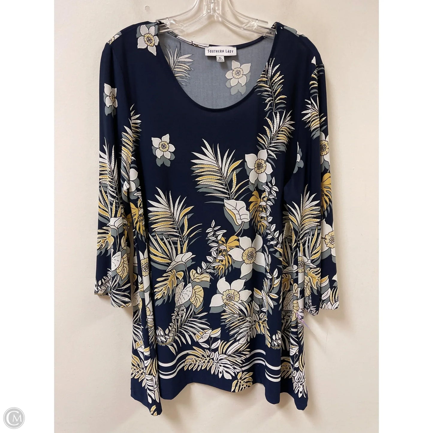 Tunic Long Sleeve By Clothes Mentor In Black, Size: Xl