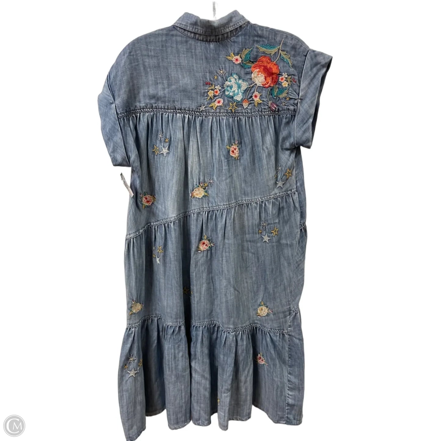 Dress Casual Midi By Clothes Mentor In Blue Denim, Size: Xs