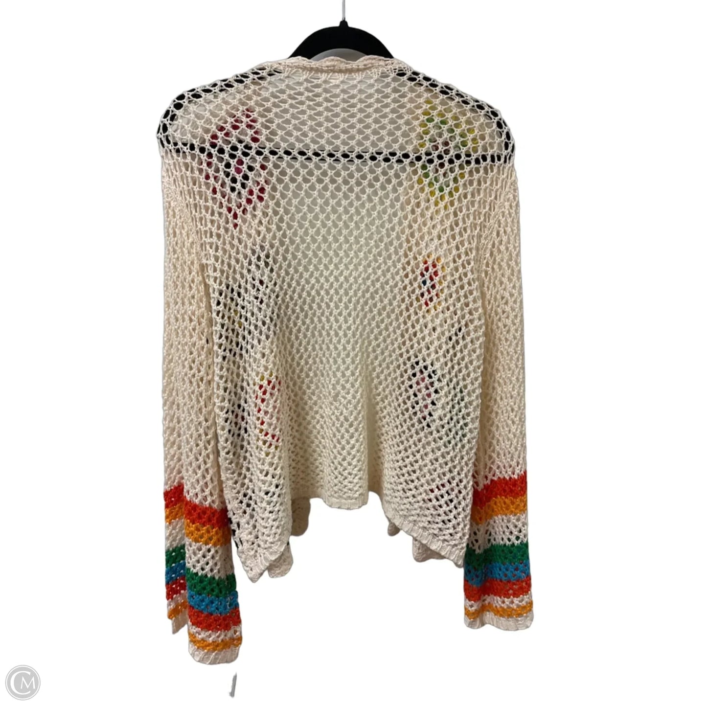 Sweater Cardigan By Clothes Mentor In Cream, Size: S
