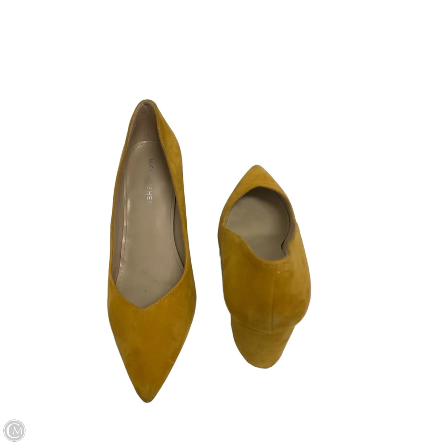Shoes Heels Block By Marc Fisher In Yellow, Size: 7