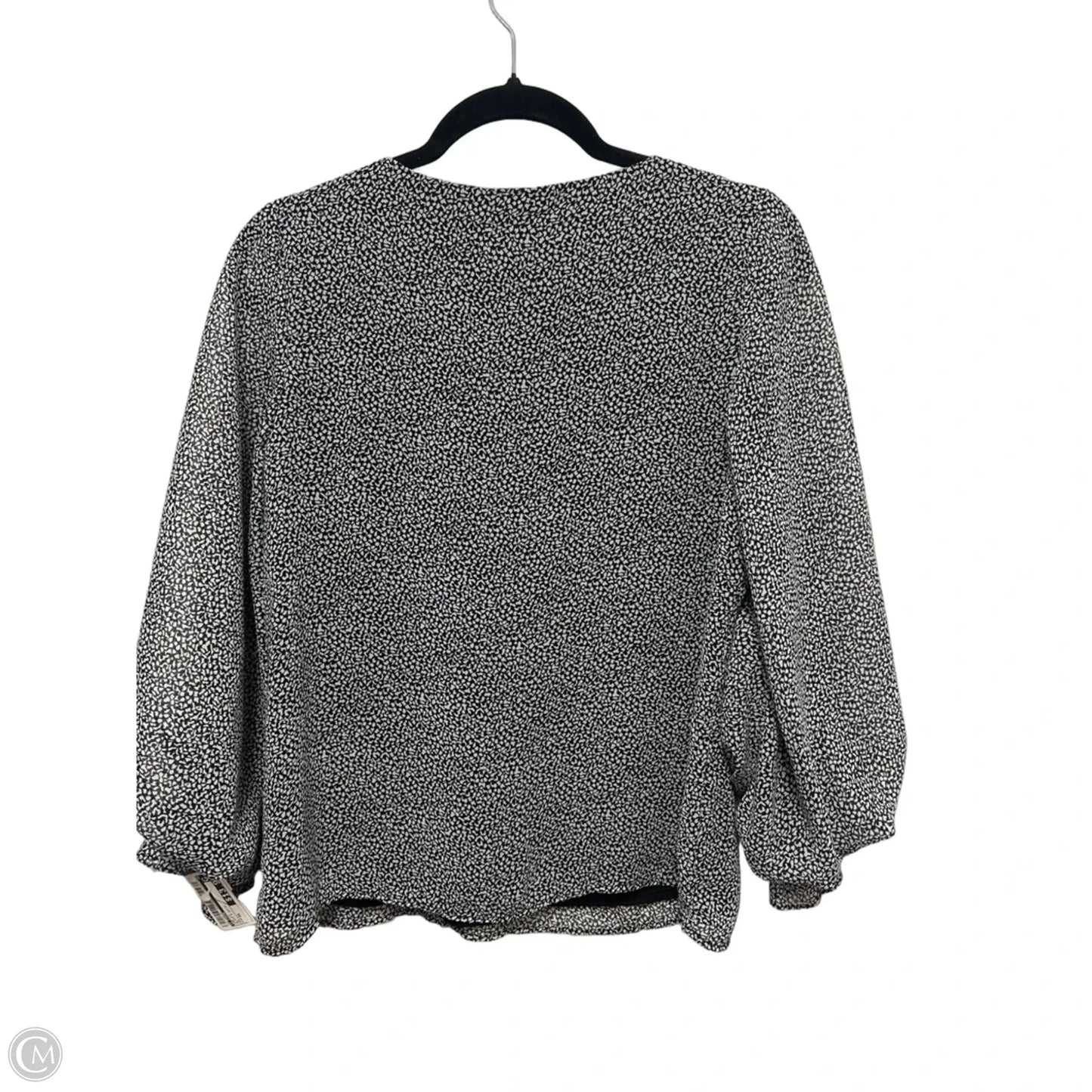 Top Long Sleeve By 1.state In Black & White, Size: Xs