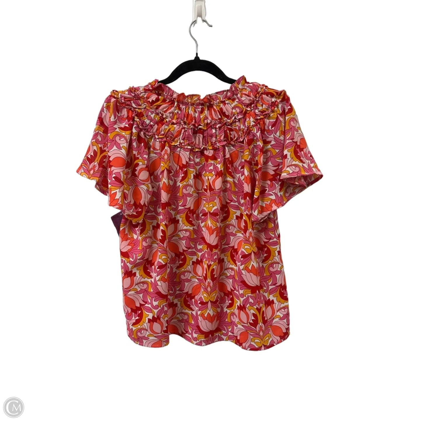 Top Short Sleeve By Thml In Floral Print, Size: S