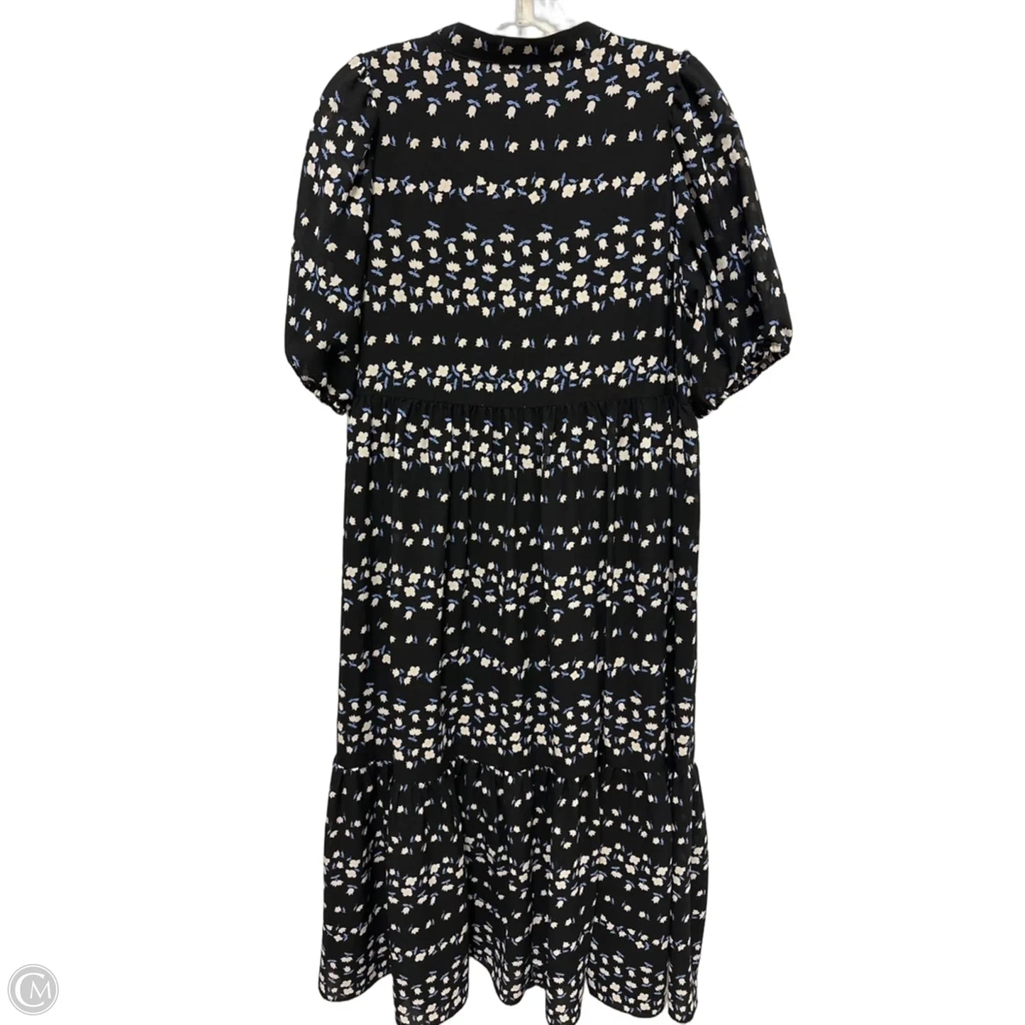 Dress Casual Midi By Ann Taylor In Black, Size: M