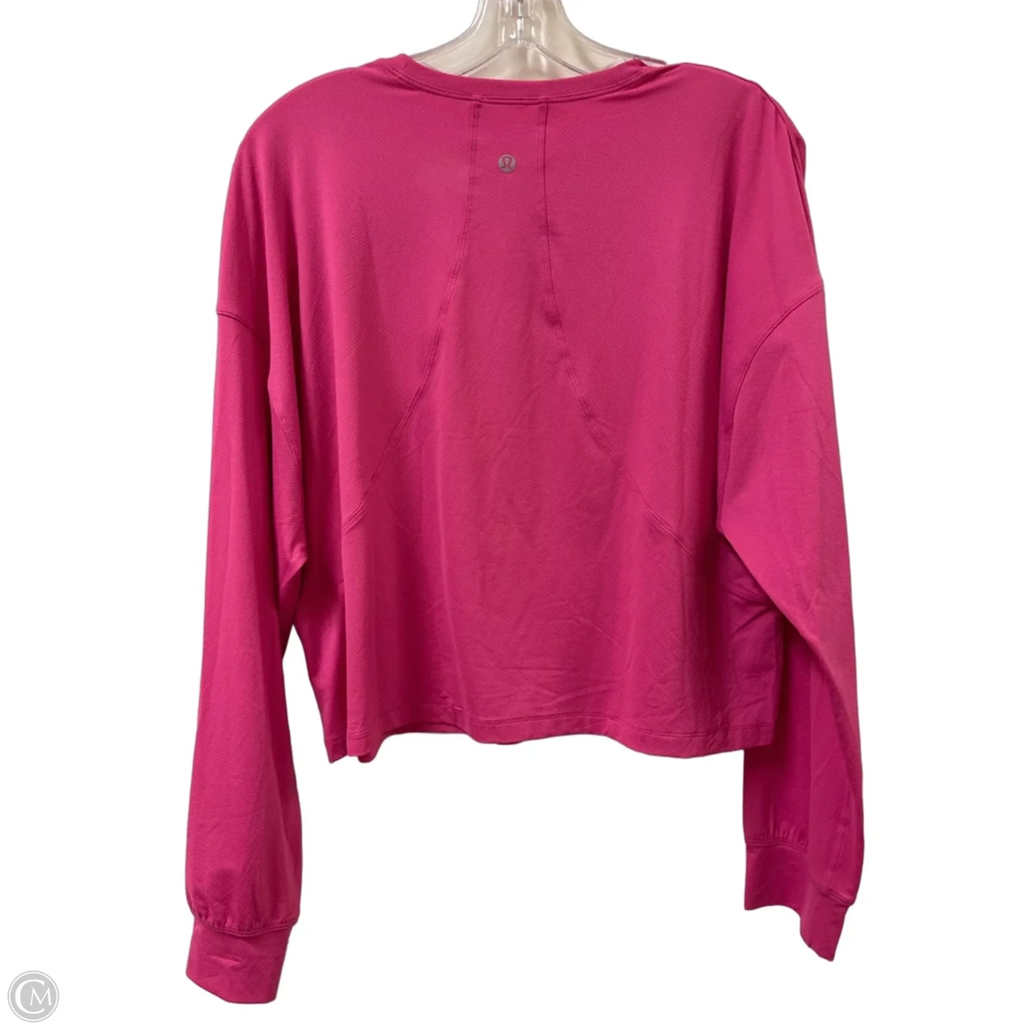 Athletic Top Long Sleeve Crewneck By Lululemon In Pink, Size: Xl