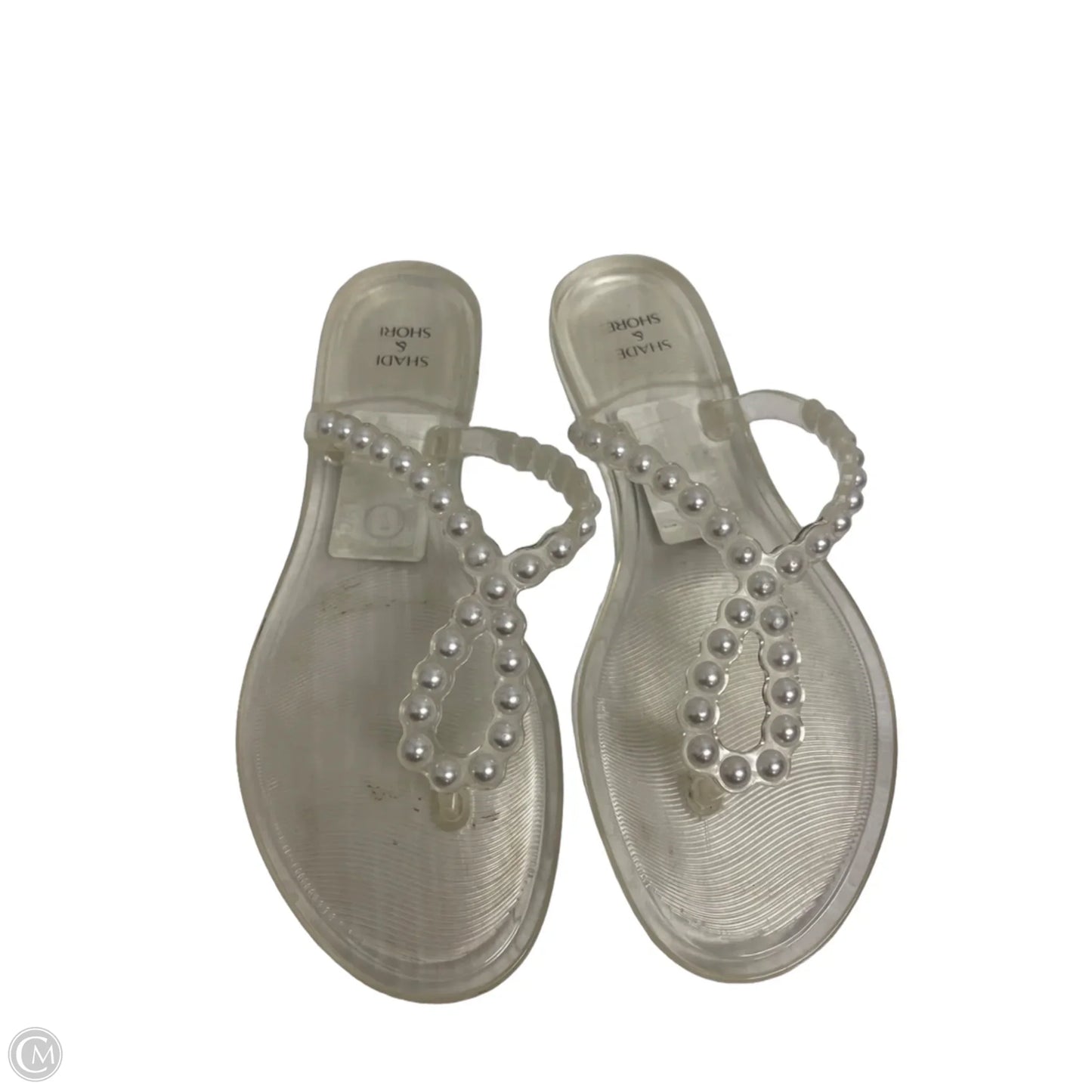 Sandals Flip Flops By Shade & Shore In Clear, Size: 7