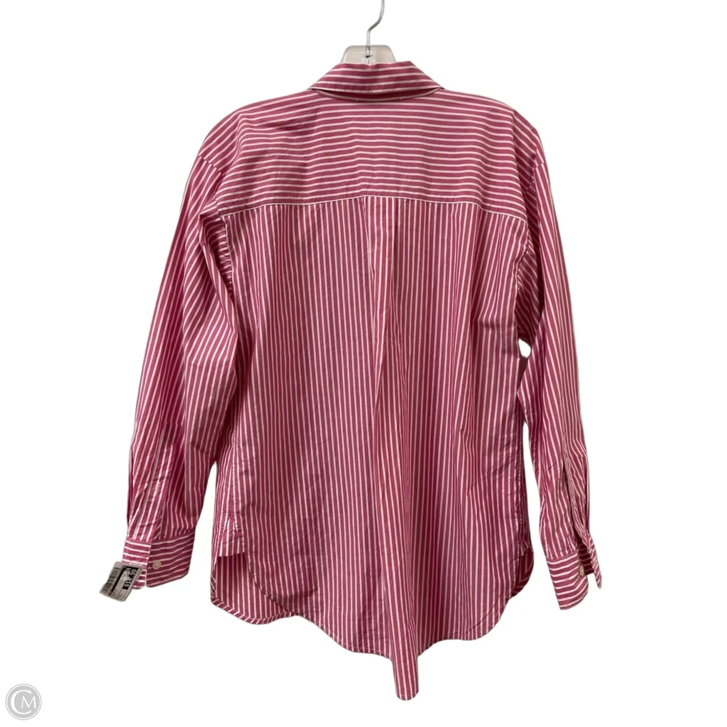 Blouse Long Sleeve By Loft In Pink, Size: S
