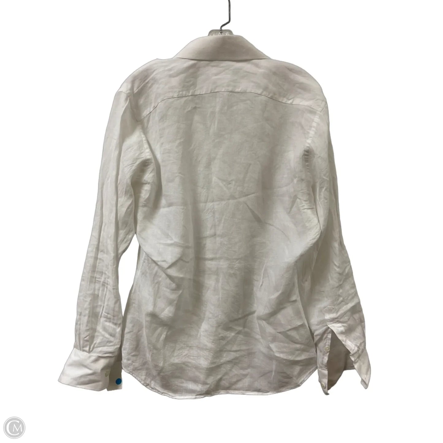 Blouse Long Sleeve By Clothes Mentor In White, Size: S