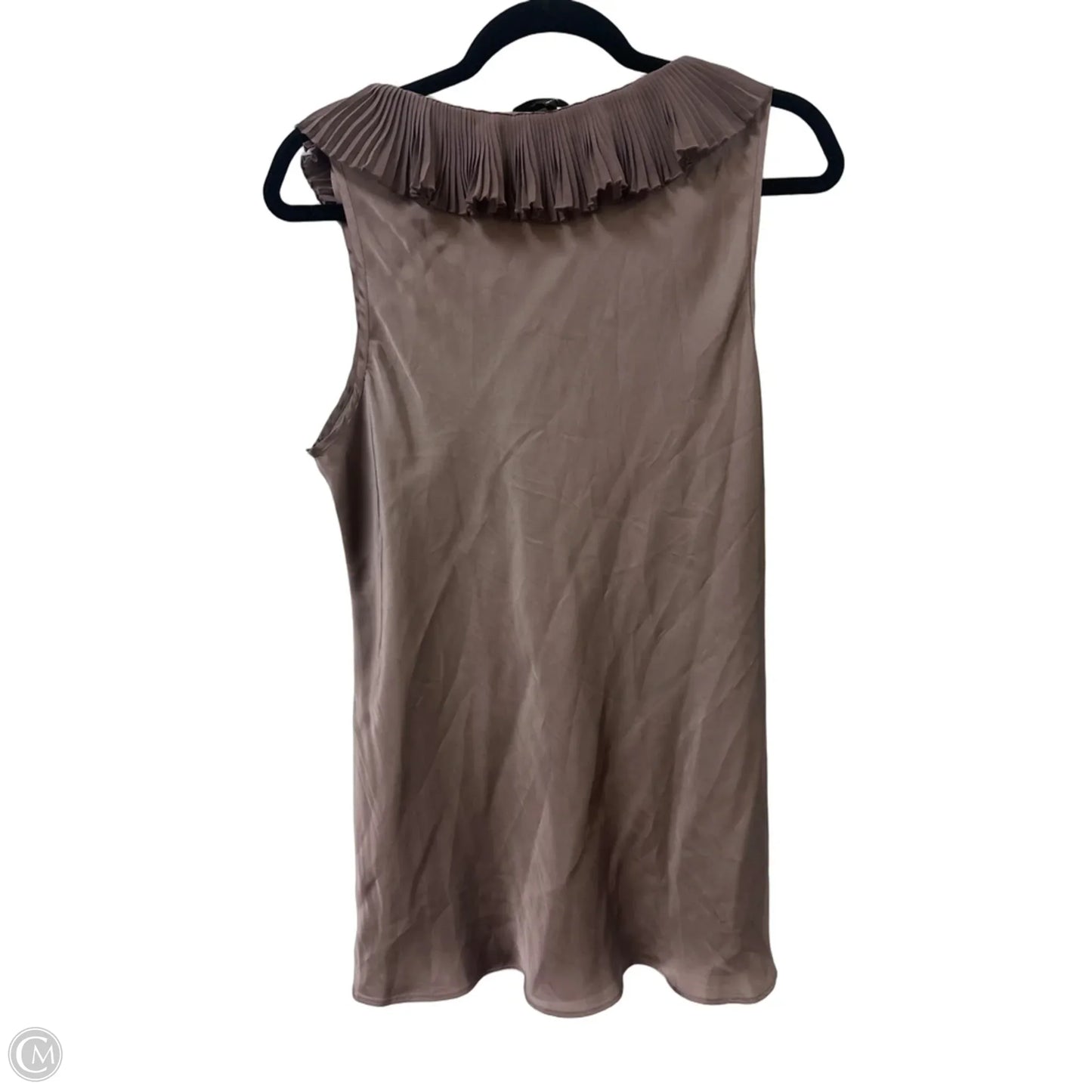Top Sleeveless By Spense In Taupe, Size: Xl