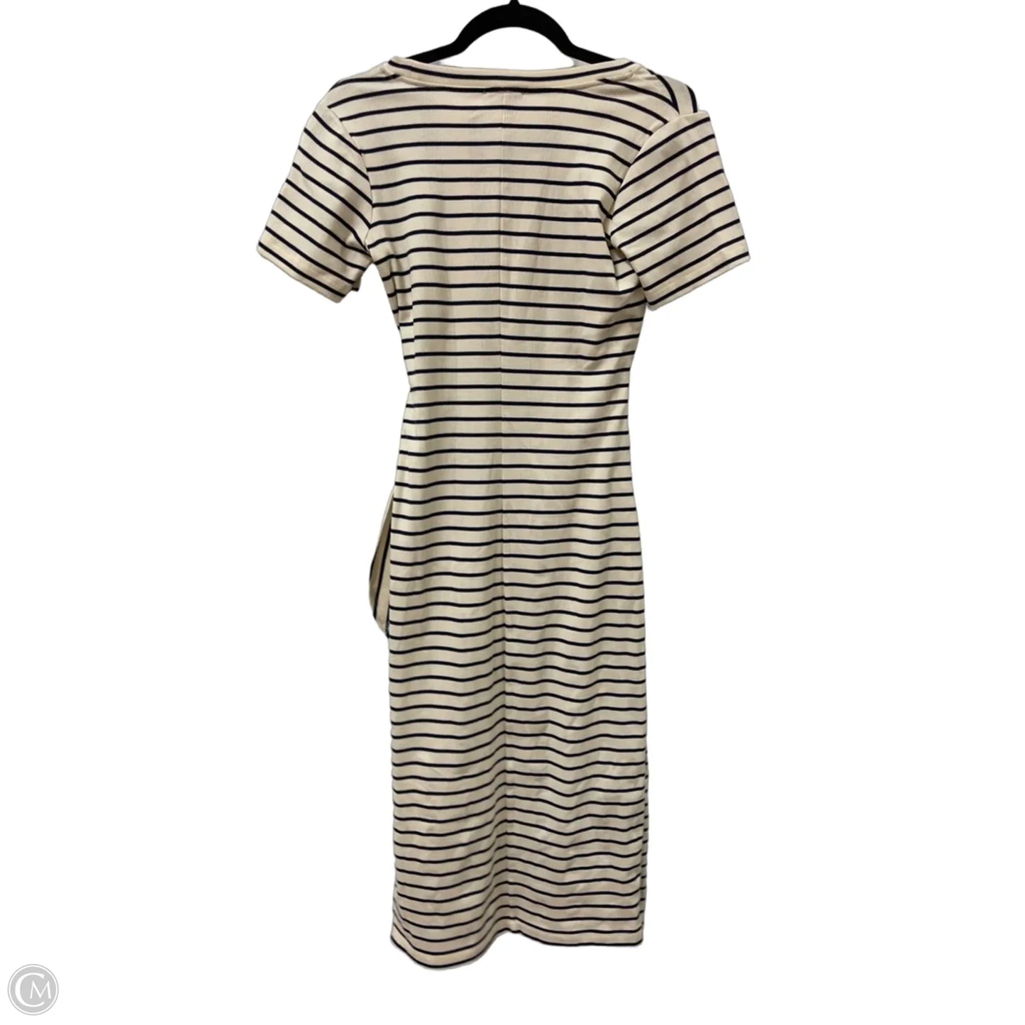 Dress Casual Midi By Evereve In Striped Pattern, Size: Xs