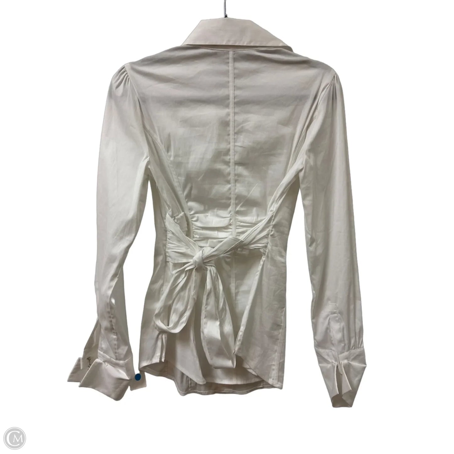 Blouse Long Sleeve By White House Black Market In White, Size: Xs