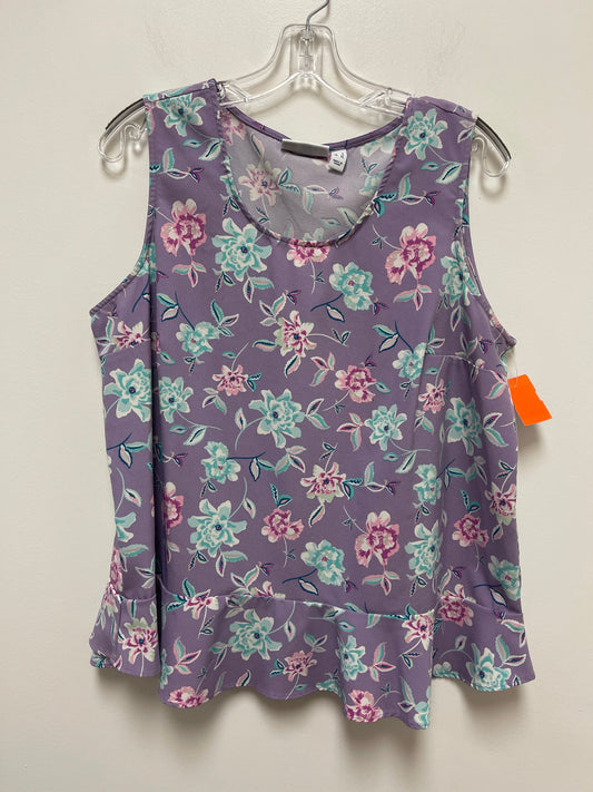 Top Sleeveless By Denim And Company  Size: L