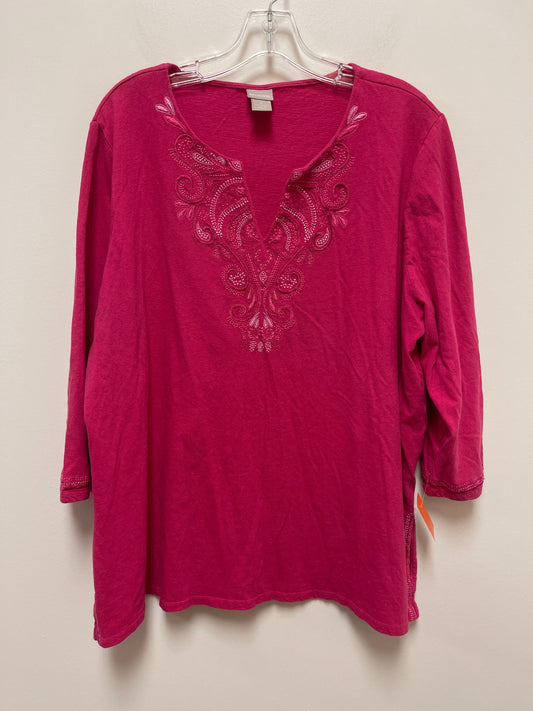 Top Long Sleeve By Chicos  Size: 2x