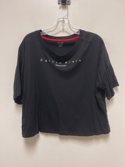 Athletic Top Short Sleeve By Calvin Klein Performance  Size: Xl