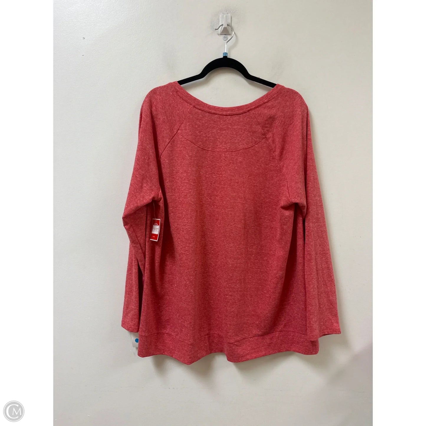 Top Long Sleeve By Clothes Mentor In Red, Size: 1x