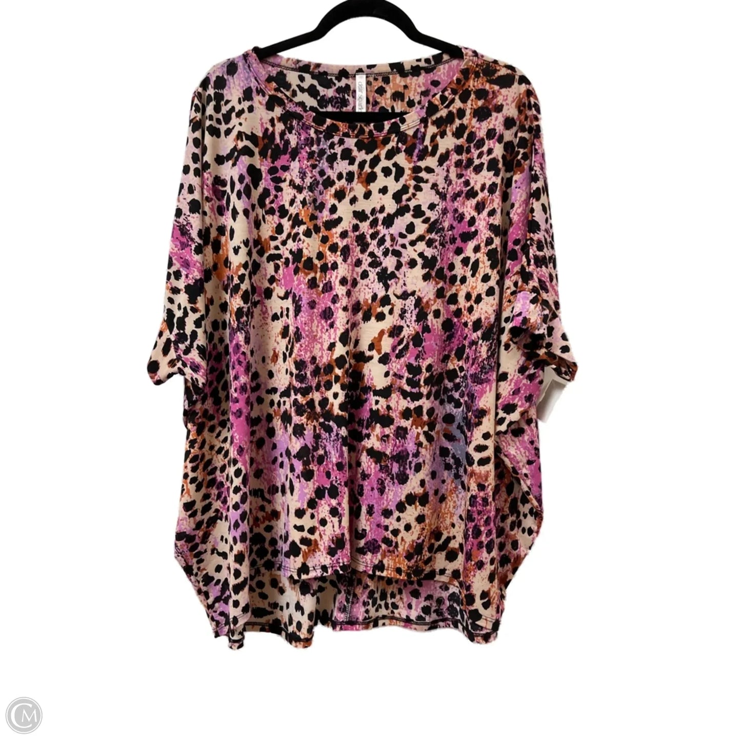 Top Short Sleeve By Clothes Mentor In Animal Print, Size: S