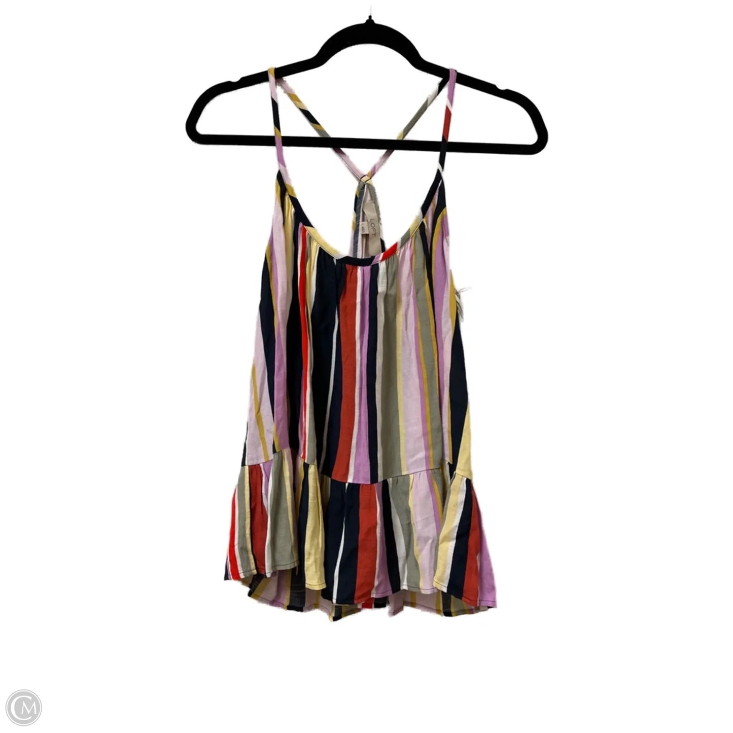 Top Sleeveless By Loft In Multi-colored, Size: L